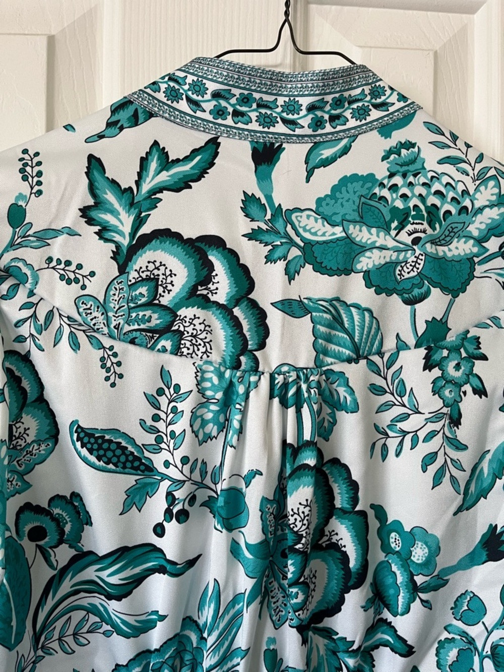 Lai Meng Five Cats Women's Puff Sleeve V-Neck Print Split Mini Dress, XS, NWT - Picture 13 of 13